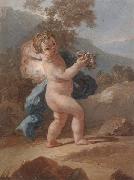 unknow artist Putti in a landscape Sweden oil painting reproduction